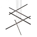 Z-Bar Pendant Rise, Large Square, LED, Matte Black, 50.5"W (ZBP-48-RS-SW-MTB-CNP 407UENT)