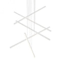 Z-Bar Pendant Rise, Large Square, LED, Silver, 50.5"W (ZBP-48-RS-SW-SIL-CNP 407UENV)