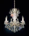 New Orleans Chandelier, 7-Light, French Gold, Clear Swarovski Crystal, 24"W (3656-26S 1E4Y0)