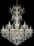 Clear Crystal Candle chandelier - Maris Field for dining room view 1