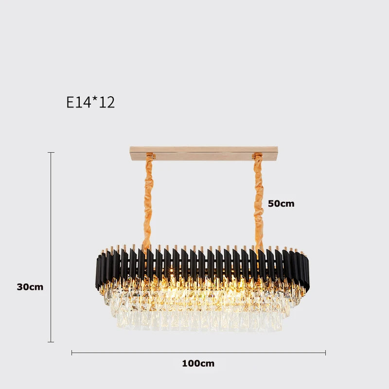 Clear Crystal chandelier - Uma Bay for dining room view 8