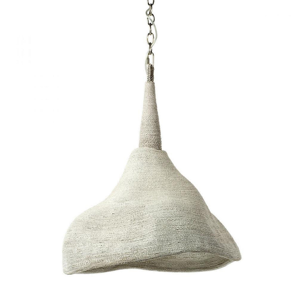 White Wood Candle chandelier - Marlow Verge for dining room view 4