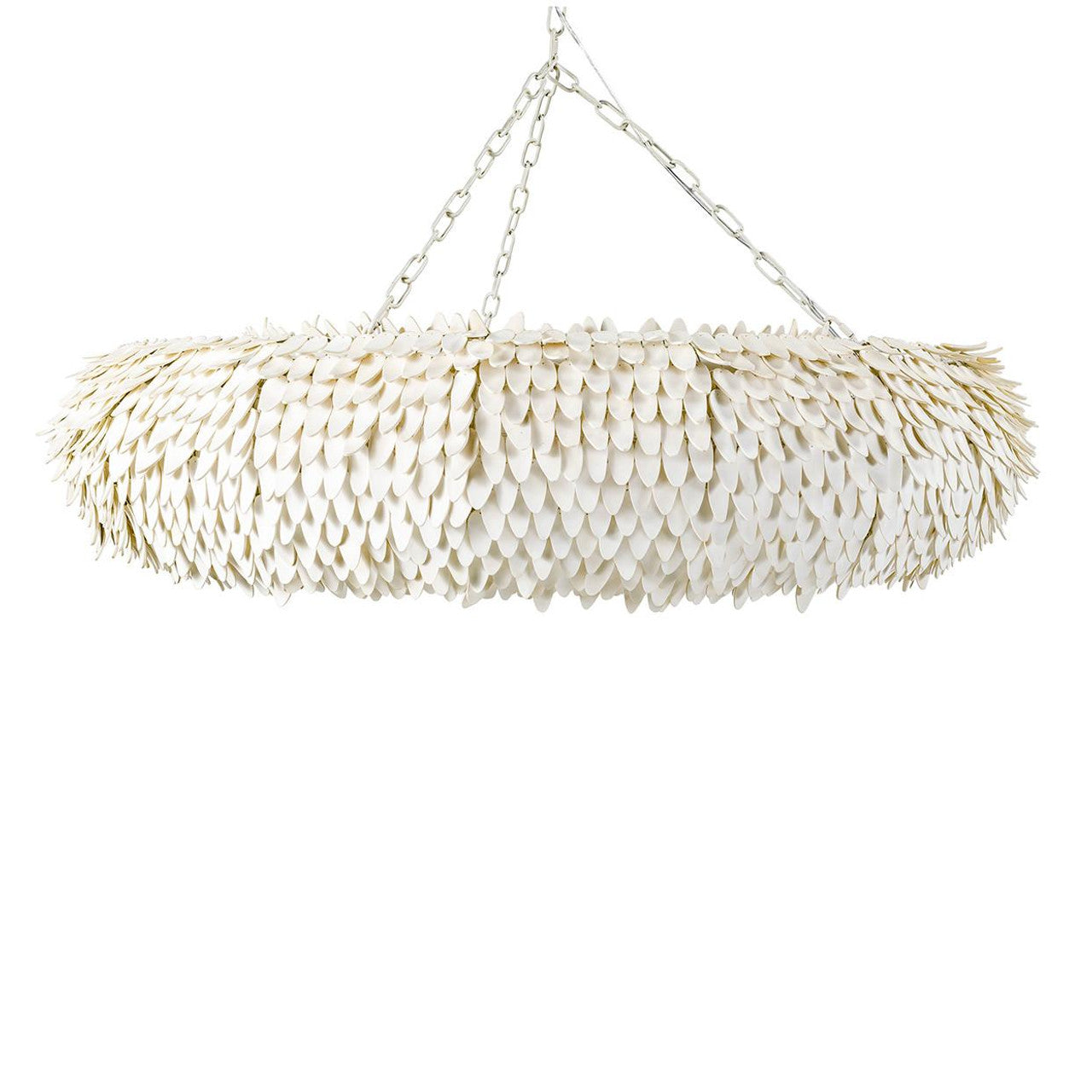 White Wood Candle chandelier - Marlow Verge for dining room view 3