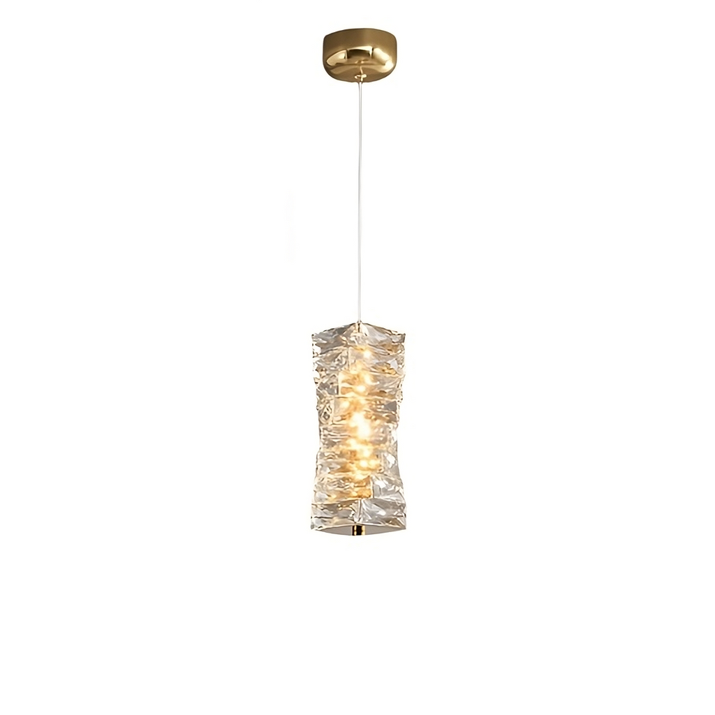 Clear Crystal Linear chandelier - Winslow Bay for dining room view 8