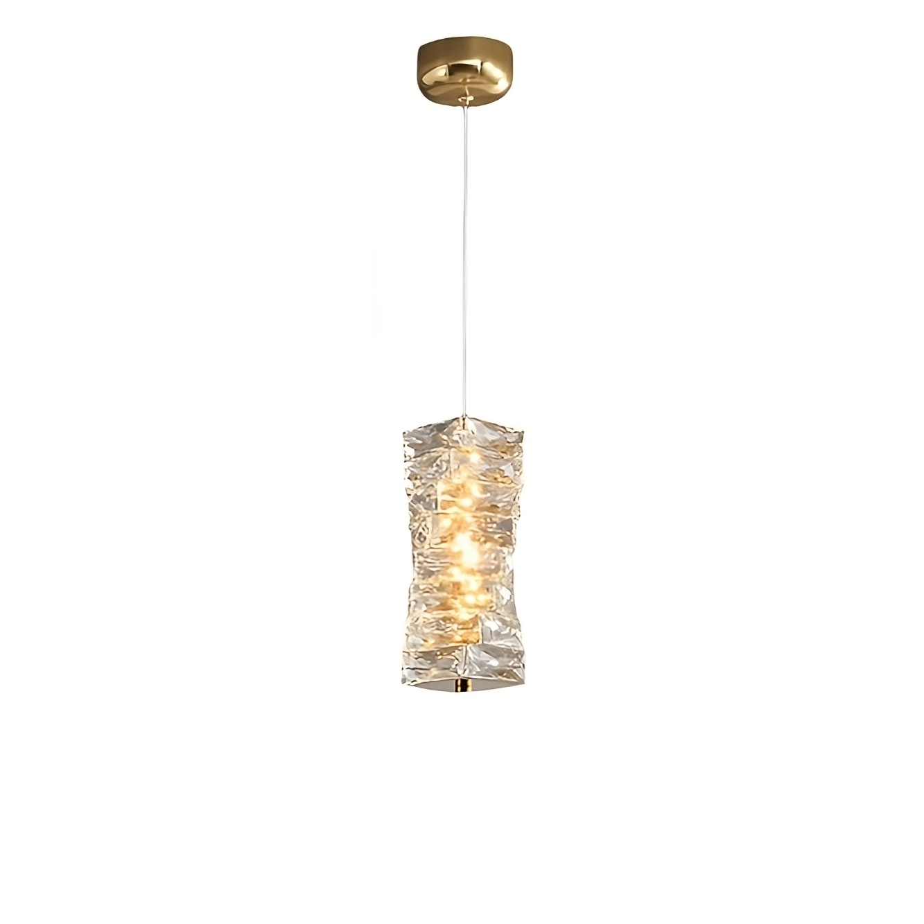 Clear Crystal Linear chandelier - Winslow Bay for dining room view 8