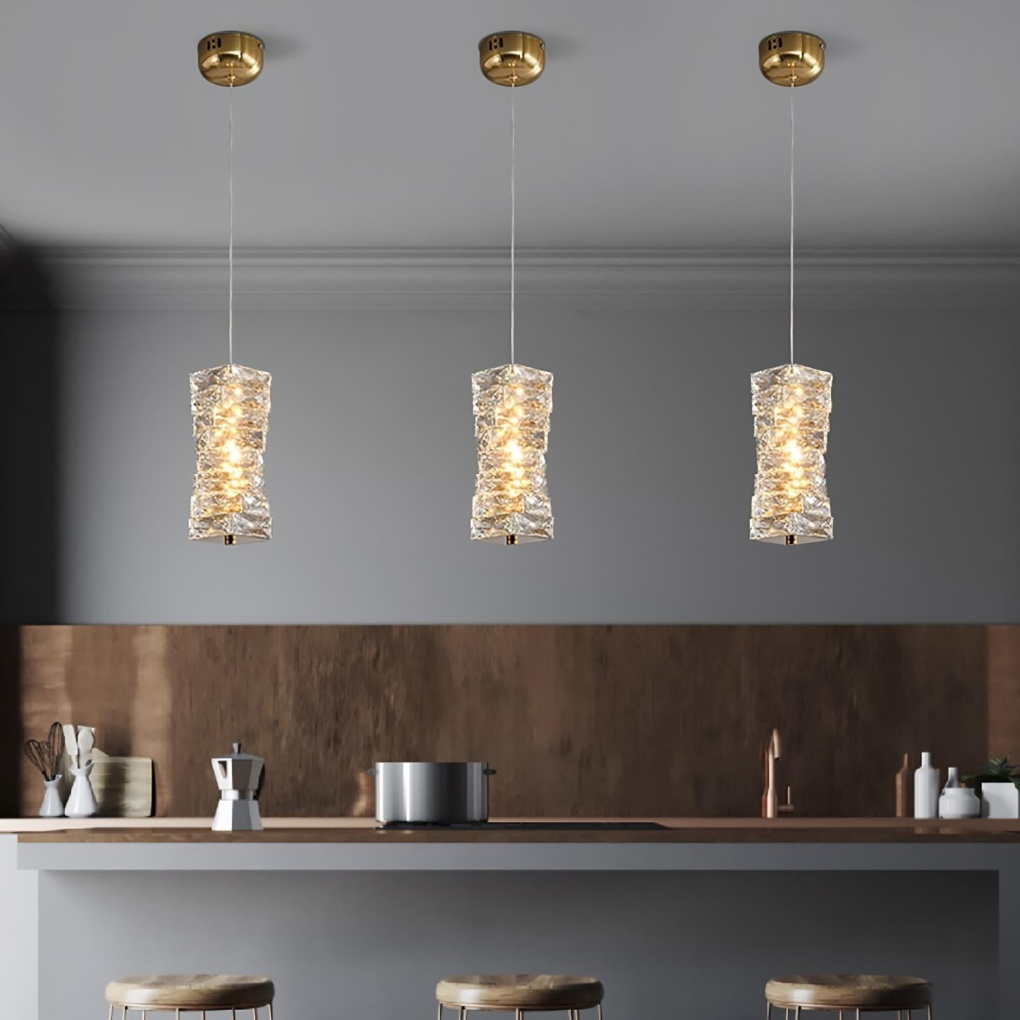 Clear Crystal Pendant Chandelier - Winslow Bay | Tianguang Chandelier