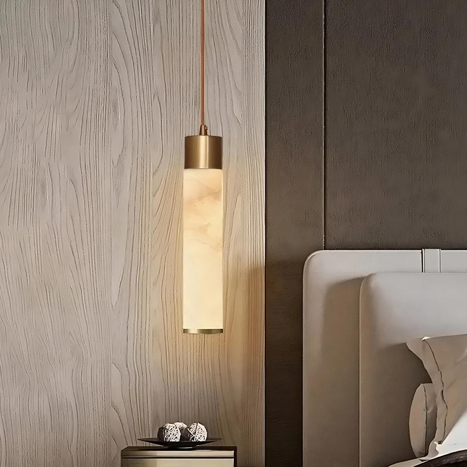 Copper Metal Linear chandelier - Viola House for dining room view 2