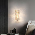 Clear Crystal Linear chandelier - Winslow Bay for dining room view 2