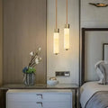 Copper Metal Linear chandelier - Viola House for dining room view 1