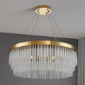 Gold Glass Round chandelier - Marlow House for dining room view 1