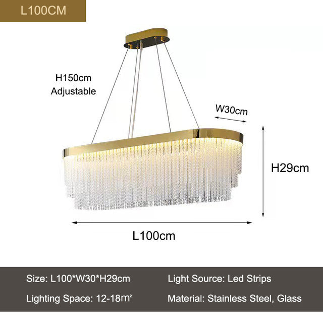 Gold Glass Round chandelier - Marlow House for dining room view 12