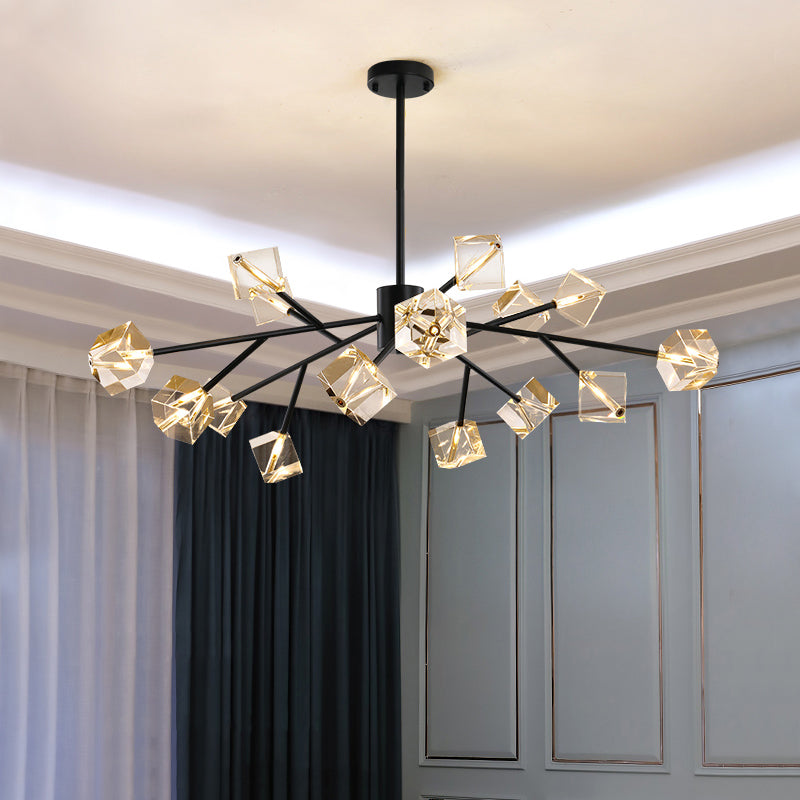 Black Crystal chandelier - Kestrel Bay for dining room view 3