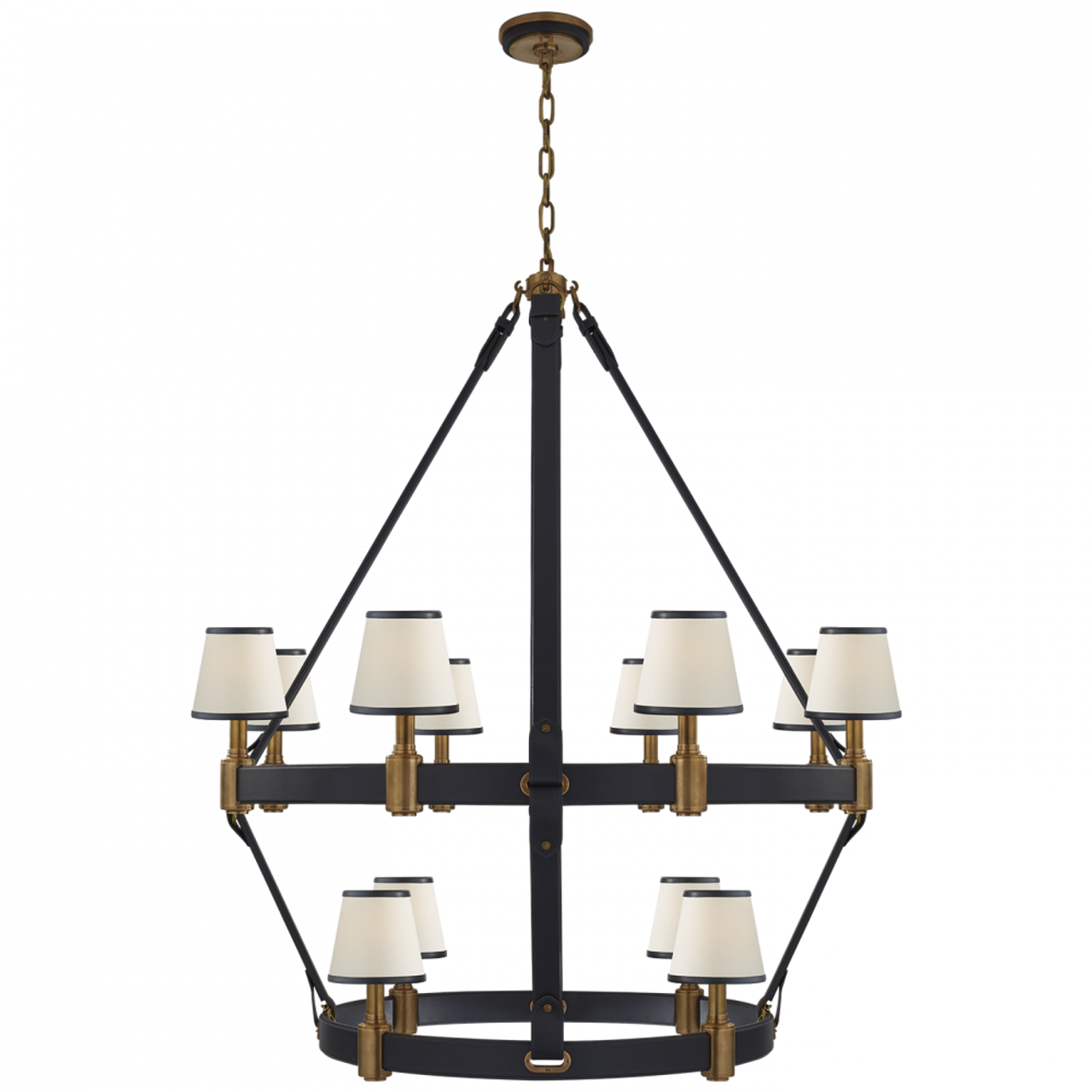 Polished Nickel Metal Linear chandelier - Nysa Nest for dining room view 4