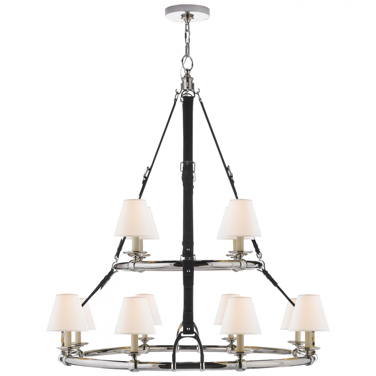 Antique Brass Glass Round chandelier - Linnea Nest for dining room view 10