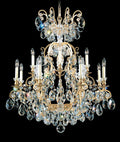 Renaissance Chandelier, 7-Light, Antique Silver, Clear Heritage Crystal, 23.5"W (3770-48 Y9QX0)