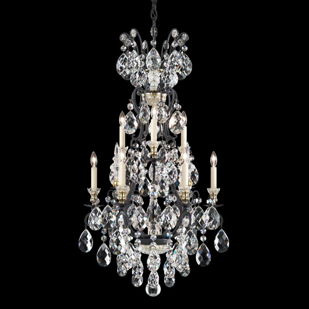 Black Crystal Candle chandelier - Petra Field for dining room view 2