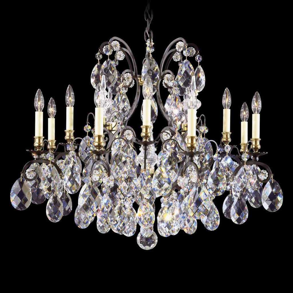 Clear Crystal Candle chandelier - Seren Field for dining room view 2