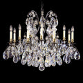 Renaissance Chandelier, 25-Light, Antique Silver, Clear Swarovski Crystal, 36"W (3783-48S 1HZRN0)