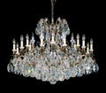 Clear Crystal Candle chandelier - Orion Field for dining room view 1