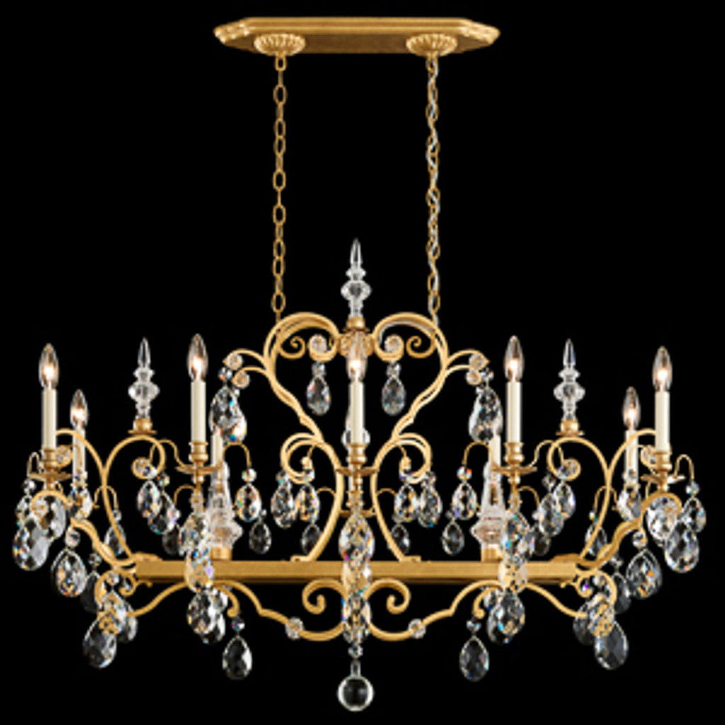 Black Crystal Candle chandelier - Nola Gleam for dining room view 2