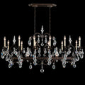 Clear Crystal Candle chandelier - Nova Gleam for dining room view 1