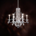 Vesca Chandelier, 6-Light, White, Clear Heritage Crystal, 33"W (VA8336N-06H 1HZVH8)