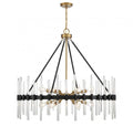 Matte Black Crystal Sputnik chandelier - Marlow Peak for dining room view 1