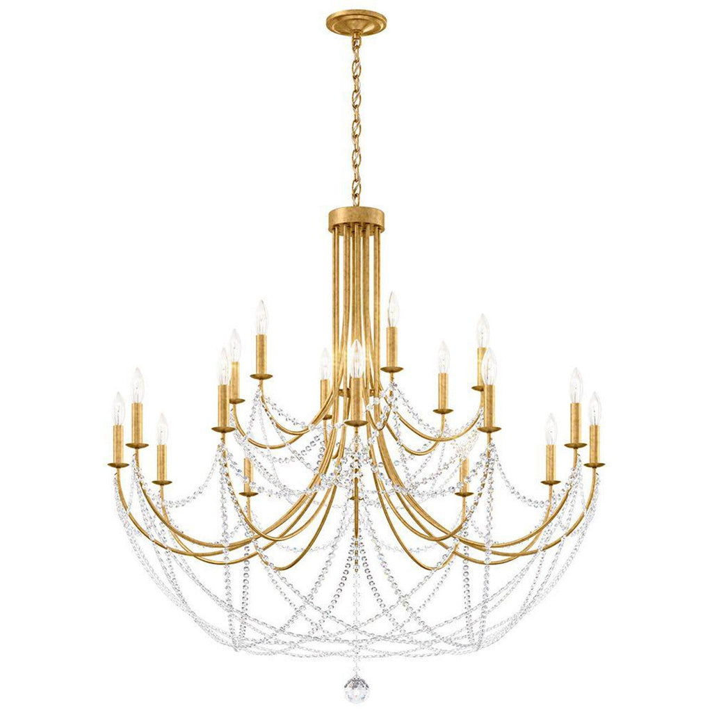 Clear Crystal Candle chandelier - Willa Trace for dining room view 1