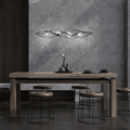 Atomic Pendant, Integrated LED, Black Leather, Brushed Nickel, Optic Crystal (BPD45236-BK/BN YUEX014CWC)