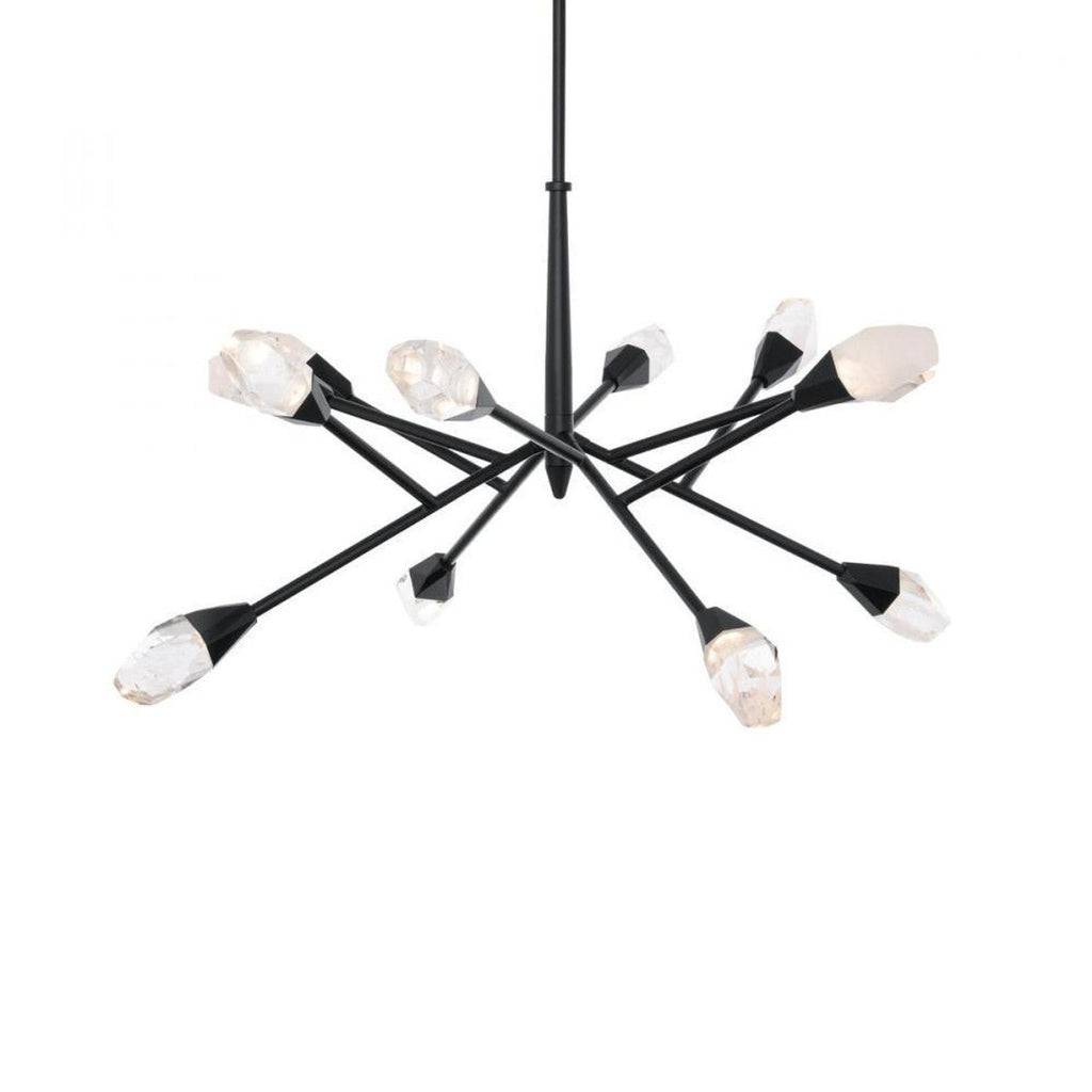 Black Wood Tiered chandelier - Evren Meadow for dining room view 2