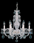 Renaissance Chandelier, 25-Light, Antique Silver, Clear Heritage Crystal, 36"W (3783-48 XXK73)