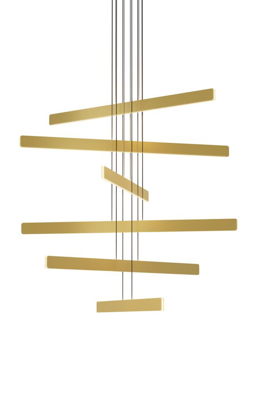 Cityscape Pendant, 1-Light, Standard Height, LED, Black, 38"W (139910-LED-STND-10-85 5DDRFK)