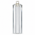 Tianguang 100 mm clear triangular chandelier prism with a silver-tone top hanger