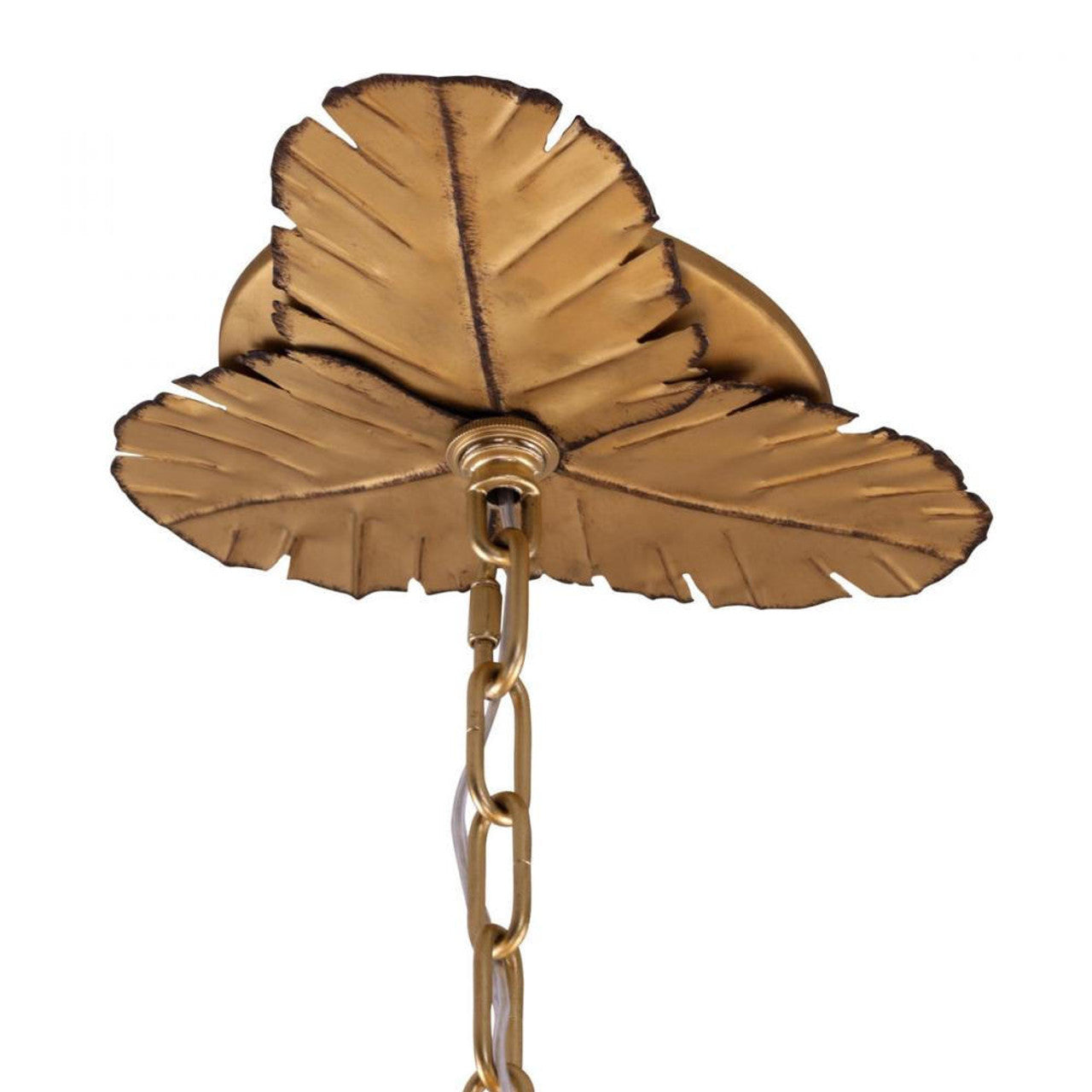Banana Leaf Chandelier - Gold