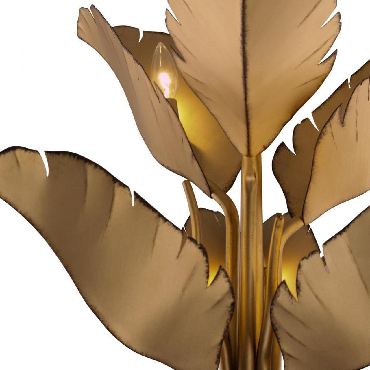 Banana Leaf Chandelier - Gold