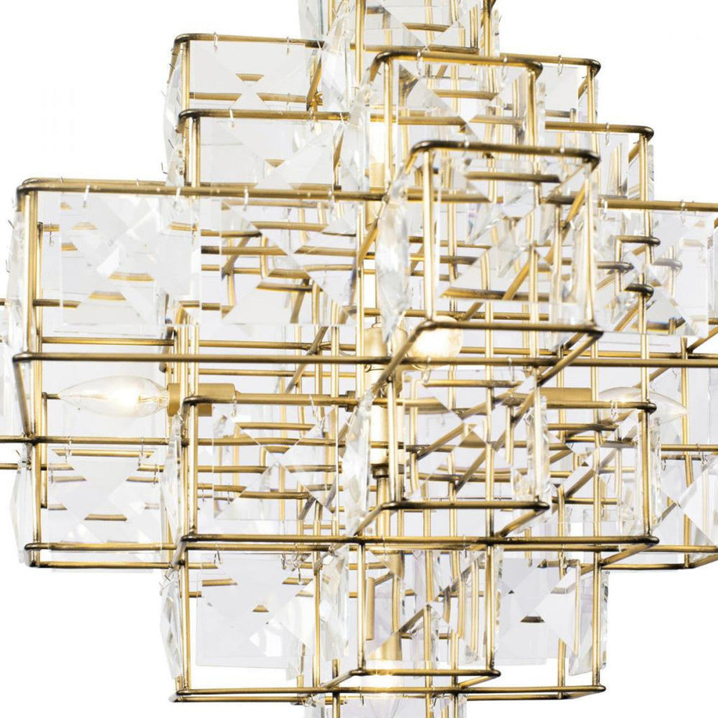 Silver Crystal Candle chandelier - Wren Nest for dining room view 4