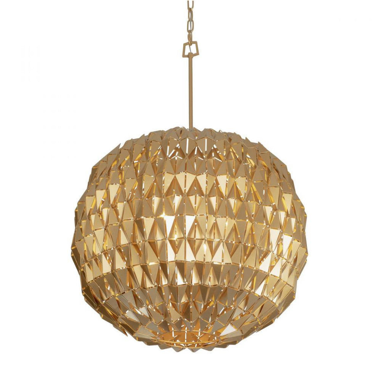 Chrysalis Pendant, 5-Light, Modern Brass, White Polished Crystal, 16.1"W (131138-SKT-STND-86-WP0755 5YZTHL)