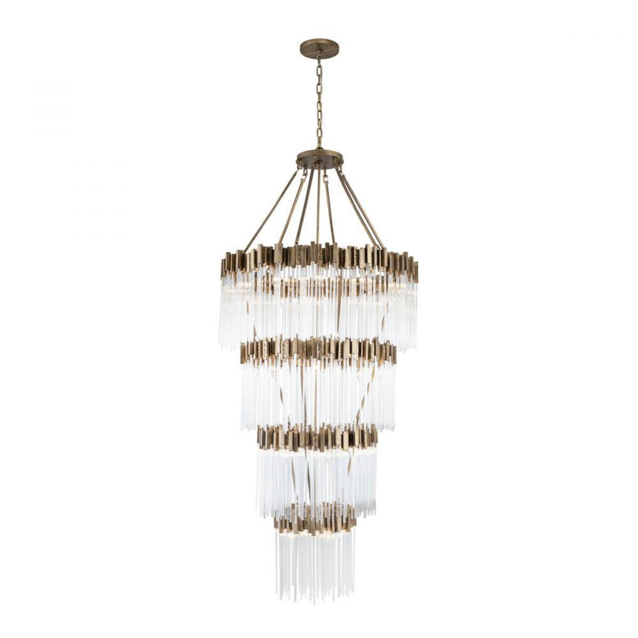Clear Glass Candle chandelier - Rhea Nest for dining room view 10