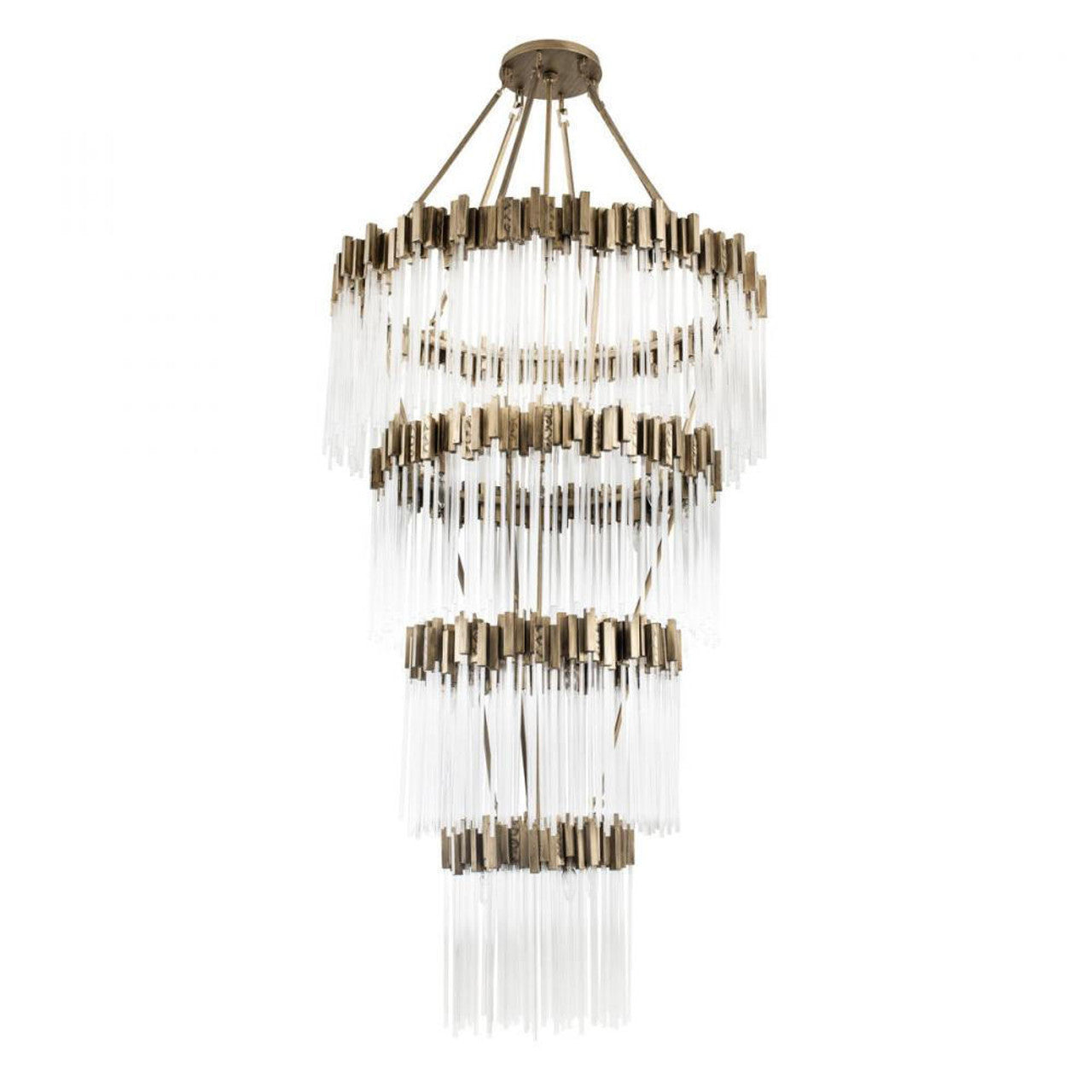 Clear Glass Candle chandelier - Rhea Nest for dining room view 6