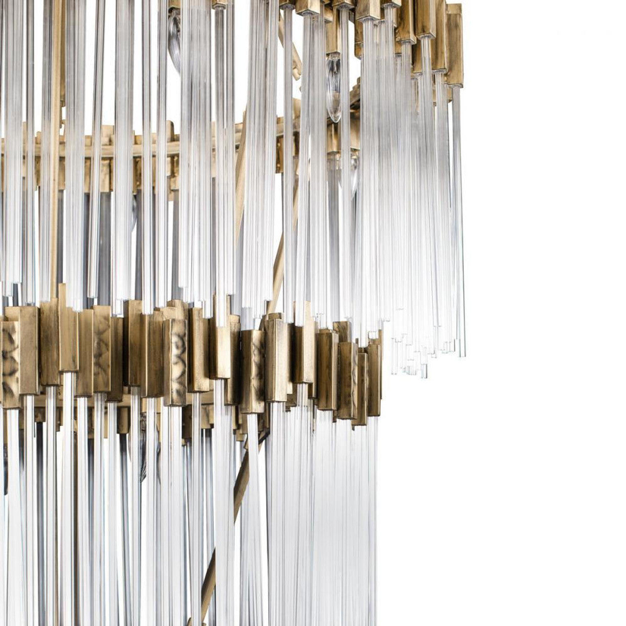 Clear Glass Candle chandelier - Rhea Nest for dining room view 2