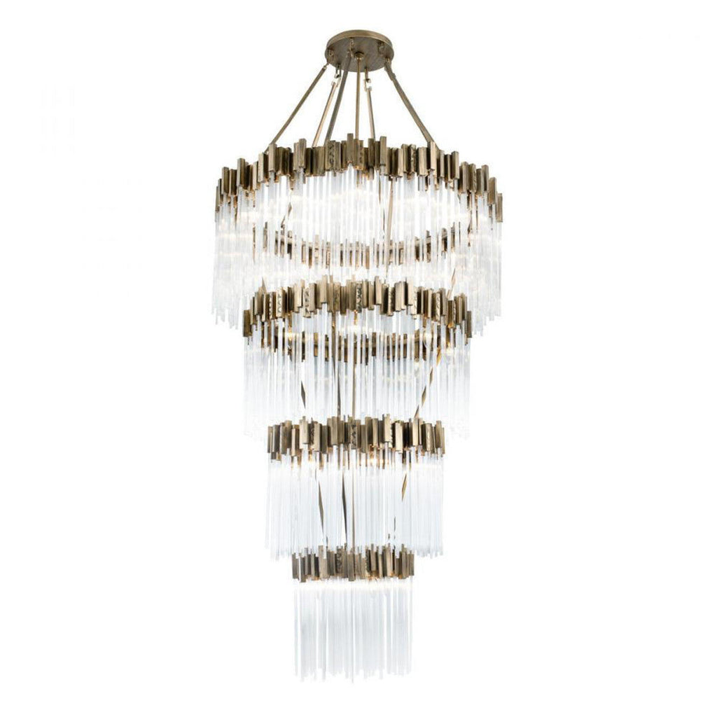 Clear Glass Candle chandelier - Rhea Nest for dining room view 5