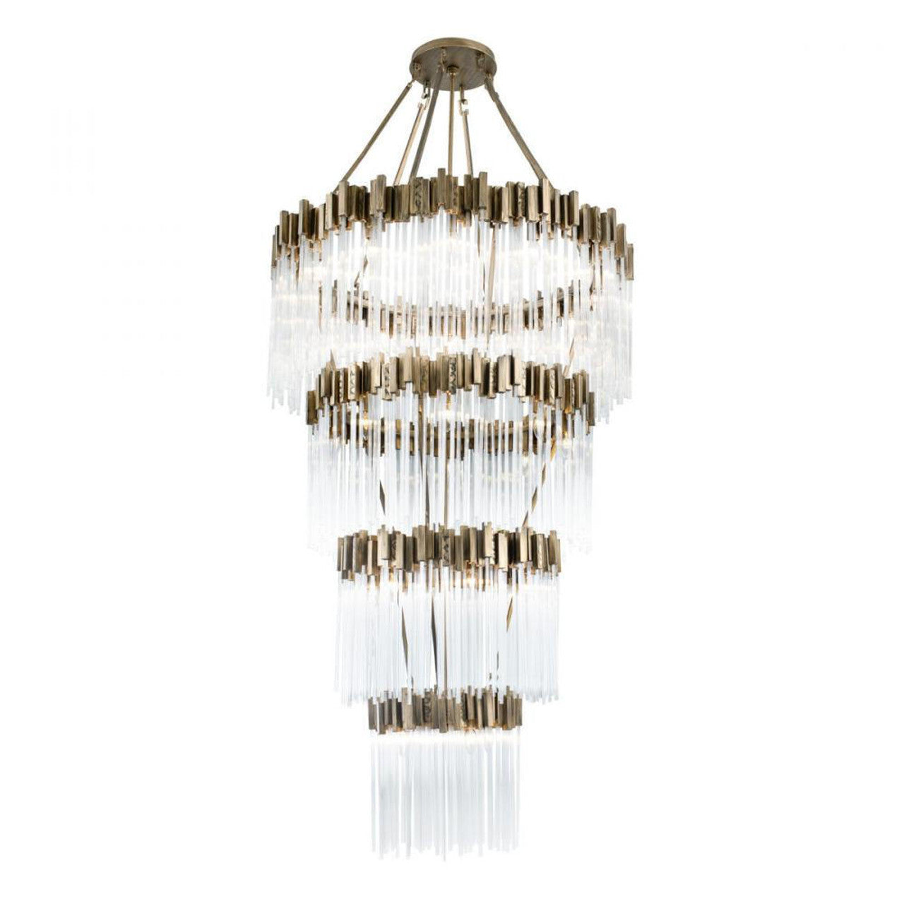 Clear Glass Candle chandelier - Rhea Nest for dining room view 5