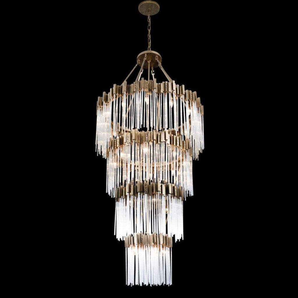 Clear Glass Candle chandelier - Rhea Nest for dining room view 8