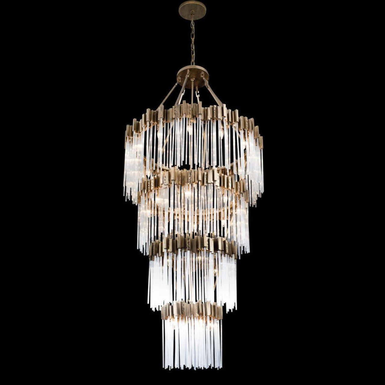 Clear Glass Candle chandelier - Rhea Nest for dining room view 8