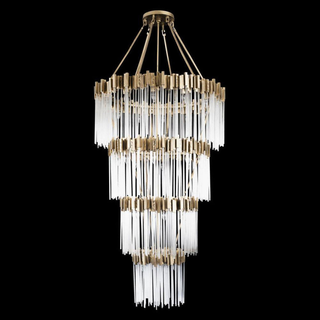 Clear Glass Candle chandelier - Rhea Nest for dining room view 4
