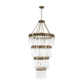 Clear Glass Candle chandelier - Rhea Nest for dining room view 1
