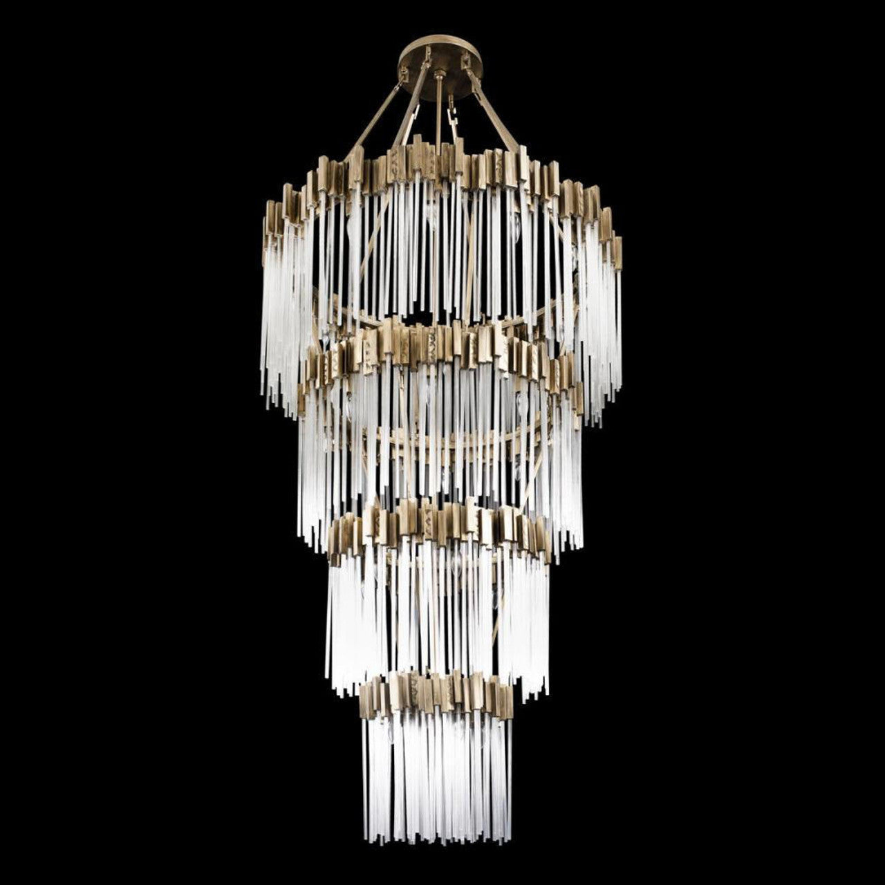 Clear Glass Candle chandelier - Rhea Nest for dining room view 7