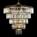 Gold Crystal Tiered chandelier - Avon Nest for dining room view 1