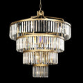 Gold Crystal Tiered chandelier - Briar Nest for dining room view 1