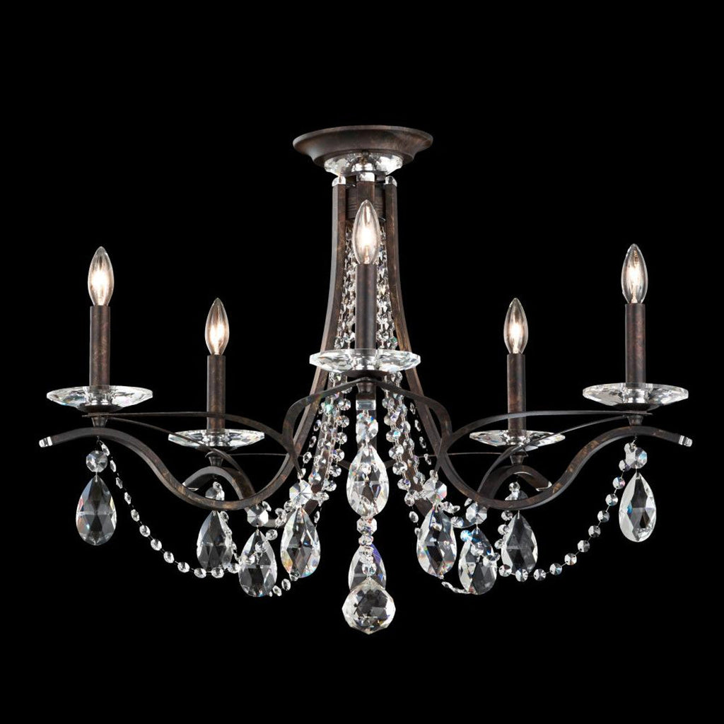 Clear Crystal Candle chandelier - Mira Peak for dining room view 2